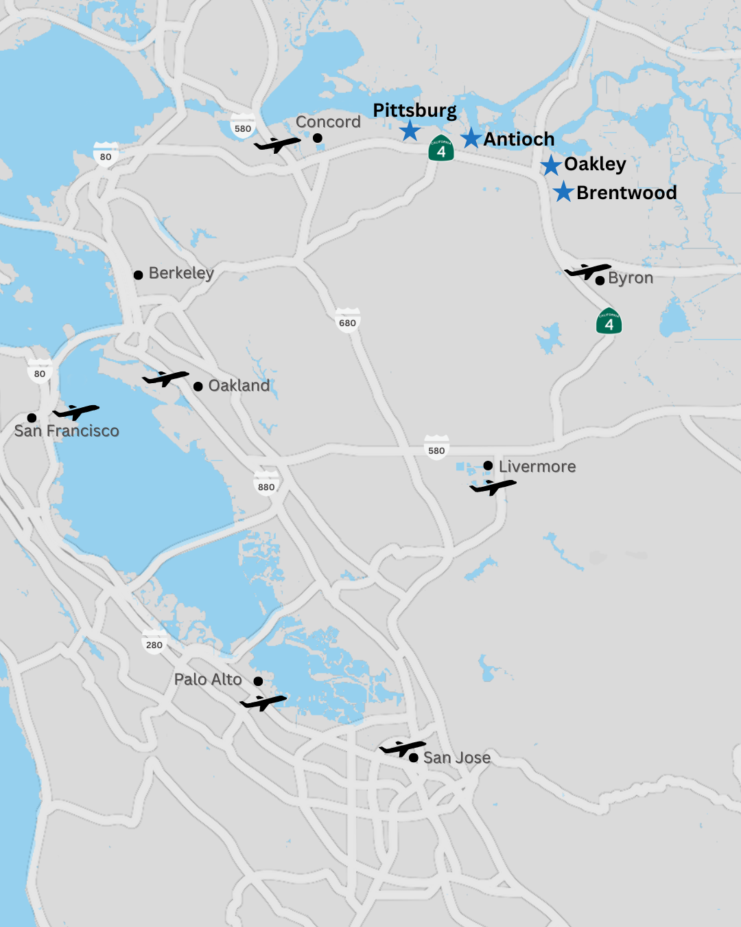East County Map